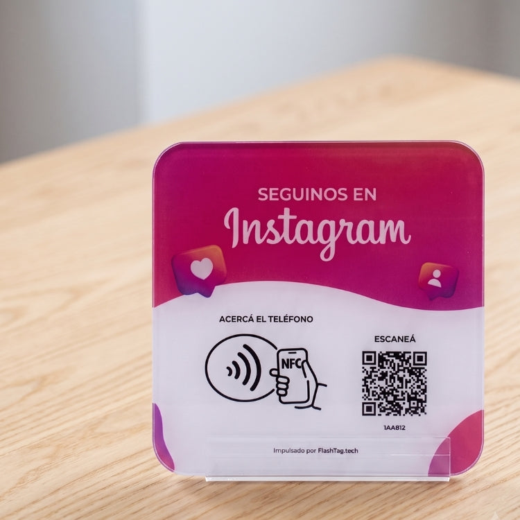 Combo 10 Tarjetas de Instagram + 2 Carteles de Instagram