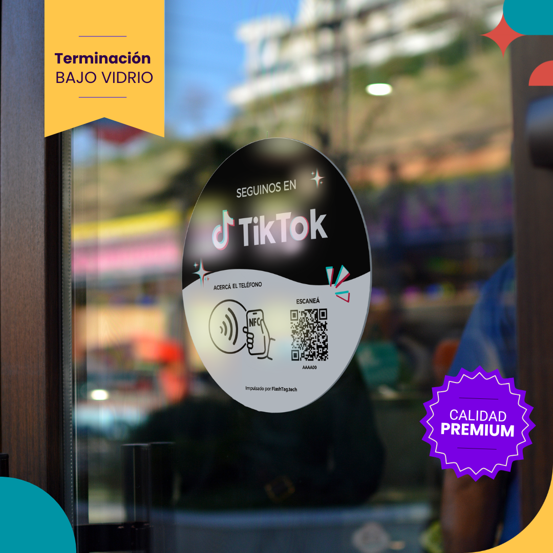STICKER BAJO VIDRIO - FLASH TAG TIKTOK