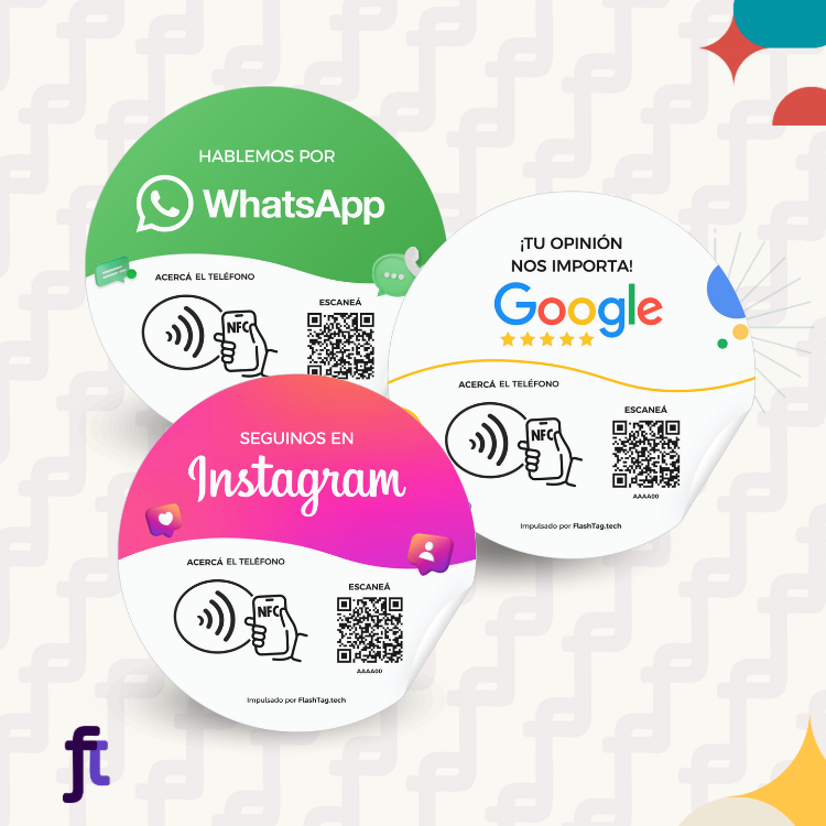 Combo Sticker Instagram + Sticker Google + Sticker WhatsApp