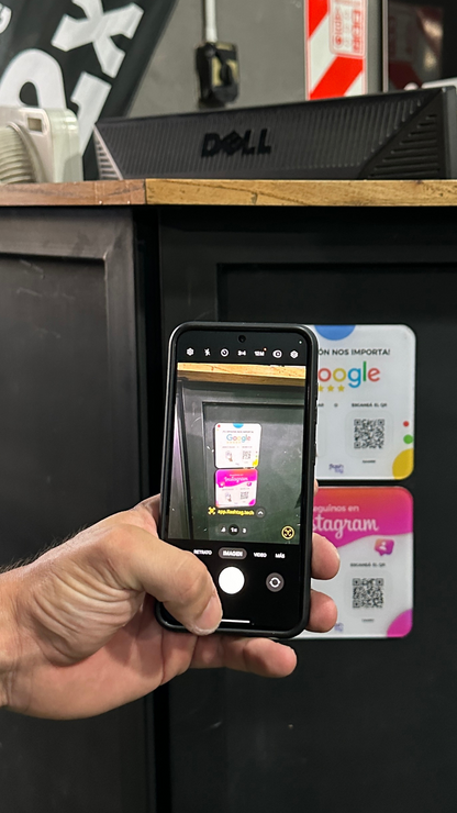 Cartel Flash Tag - Google e Instagram