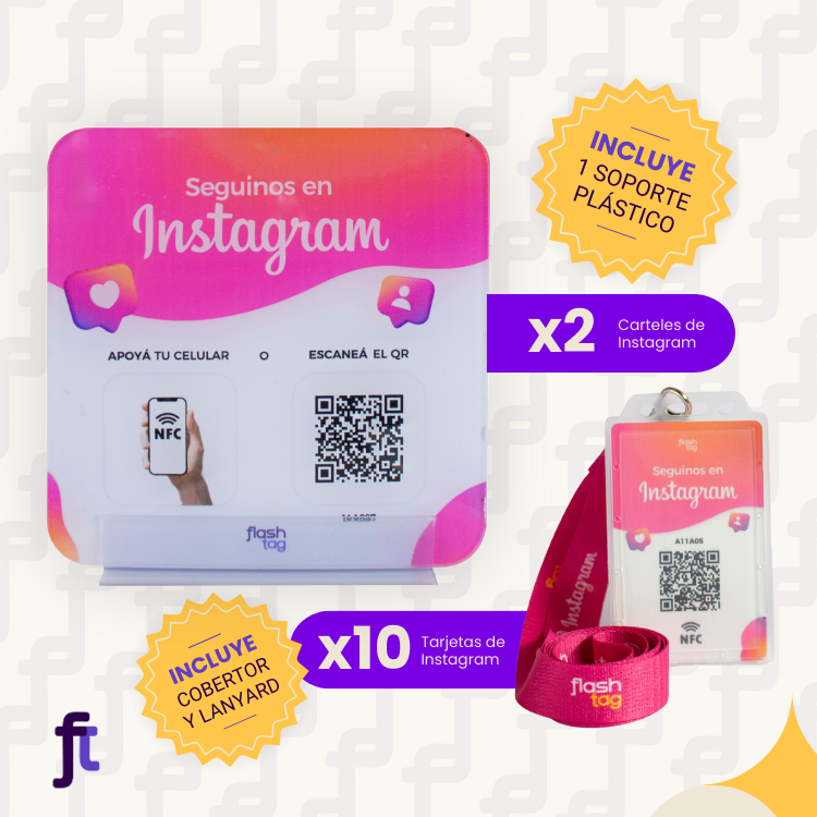 Combo Tarjetas y carteles de Instagram