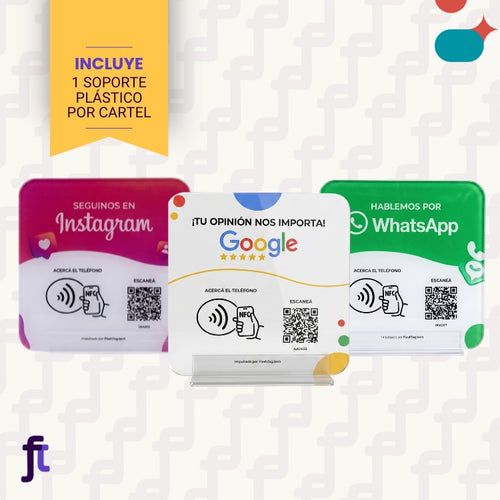 Combo - Cartel Instagram + Cartel Google + Cartel WhatsApp