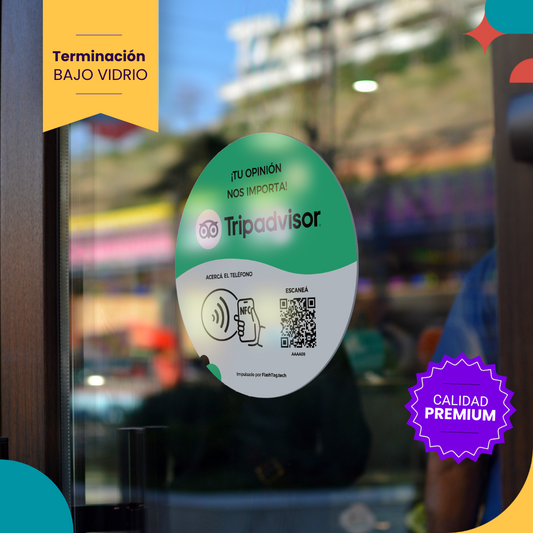 STICKER BAJO VIDRIO - FLASH TAG TRIPADVISOR