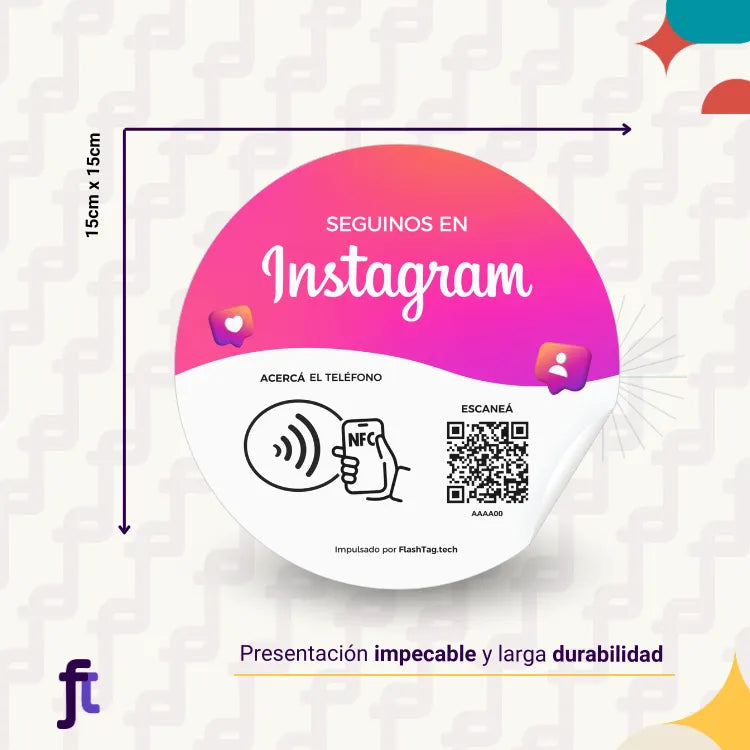Sticker-de-Instagram-bajo vidrio
