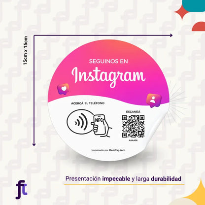 Sticker-de-Instagram-bajo vidrio