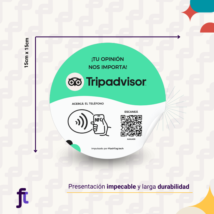 Sticker de reseñas para TripAdvisor mejora tu reputación