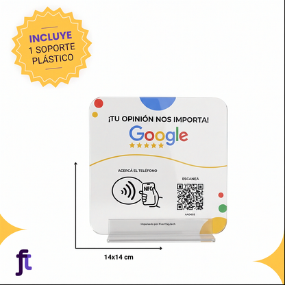 Cartel de Google para conseguir más Reseñas